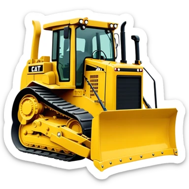 Bulldozer - CAT D6T (Model Year: 2021) (Iconic colour: Yellow) sticker