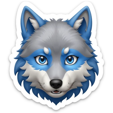 Furry wolf  sticker