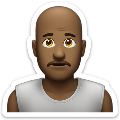 Triste avec des écouteurs  sticker