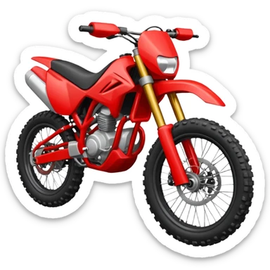 red enduro bike sticker