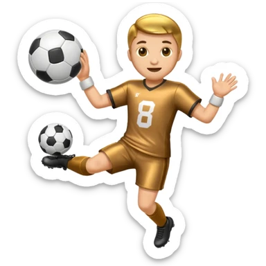 coin mascot playing football sticker