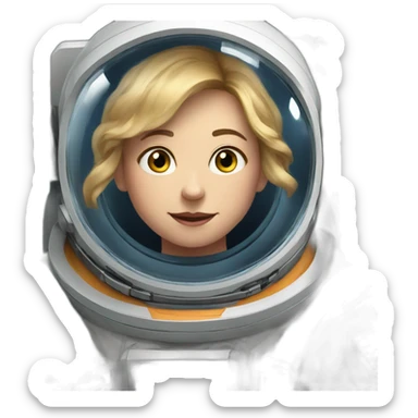 russian-student-floating-in-space-with-galaxy sticker