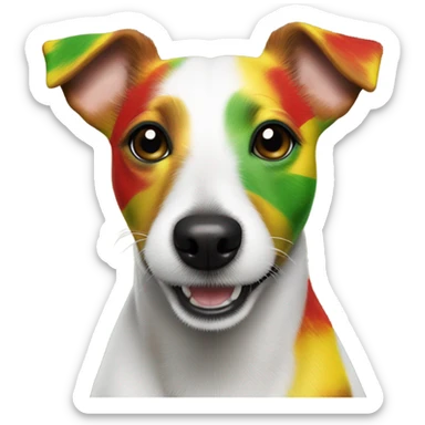 Reggae Jack Russel terrier  sticker