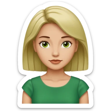 Security guard green dress sticker