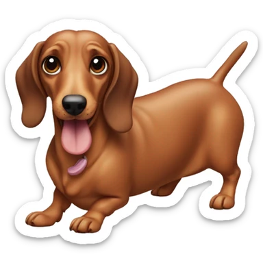 sausage dog sticker
