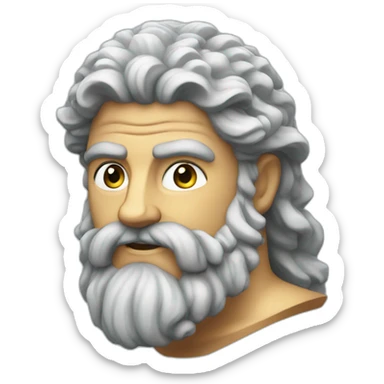 poseidon greek god sticker