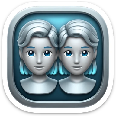 Gemini inspired sticker