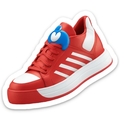 Sonic the Hedgehog's red fast trainers sticker
