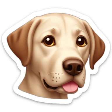labrador chocolate sticker