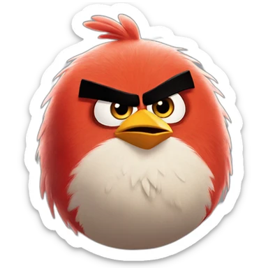 Angry birds chuck sticker