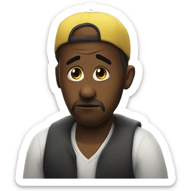 sad at the club sticker