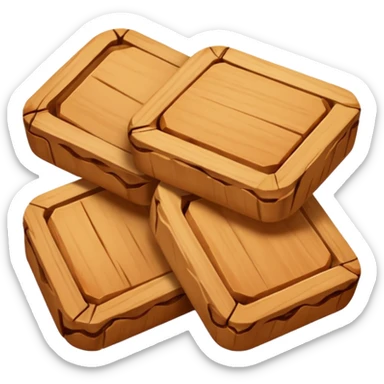 3 sandalwood chips sticker