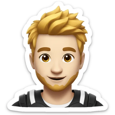 panda roux en coach esport sticker