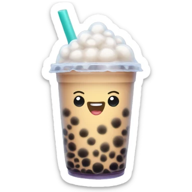 Bubble tea sticker