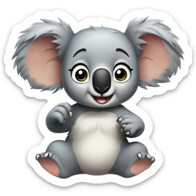 Punch koala  sticker