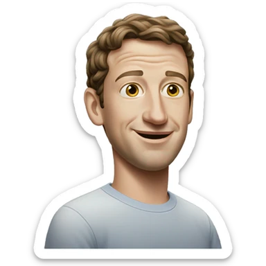 mark zuckerburg sticker