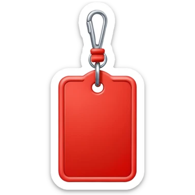 Tag vermelha sticker