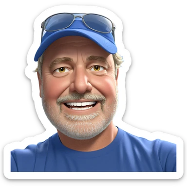 boys enjoying a sunny day sticker