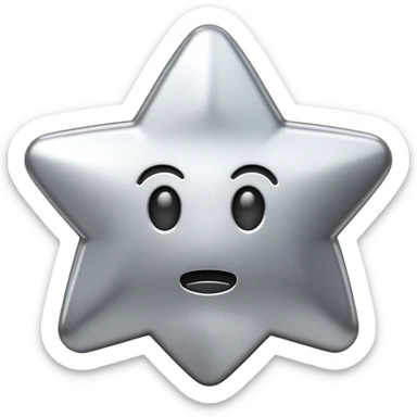 silver warning icon sticker