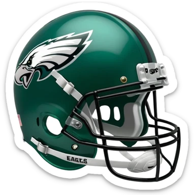 Philadelphia Eagles football helmet sticker