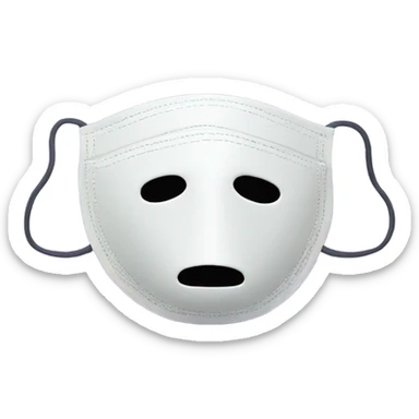 medical mask purple sticker