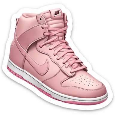 soft pink Nike dunks sticker