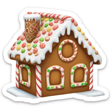 Gingerbread house sticker