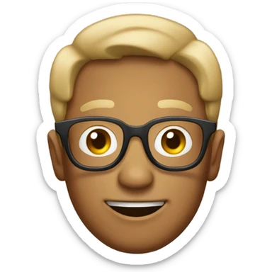 Make this emoji brown 🤓 sticker