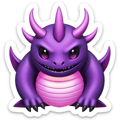 Pokemon legendary purple and pink Giratina sticker