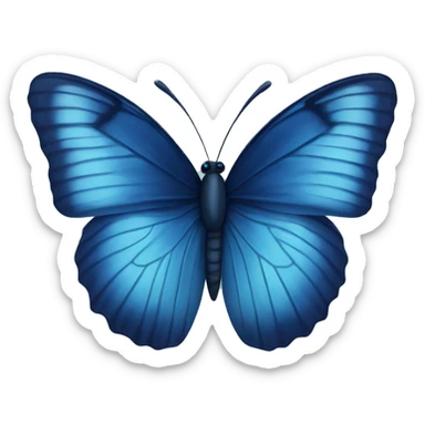 Navy blue butterfly  sticker
