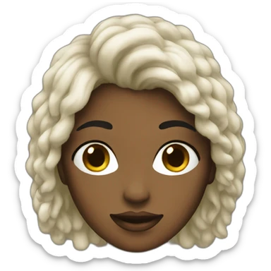 women black hear sticker