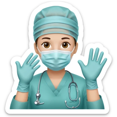 
Cartoon surgeon planning a facelift for Plastic and Reconstructive Surgery sticker