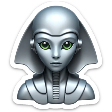 Alien sphinx sticker