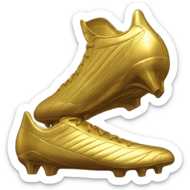 golden football boot sticker