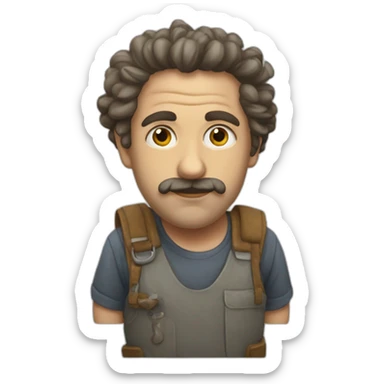 Pintor gordo sticker