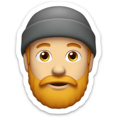 red-bearded-guy-wearing-yellow-beanie-white-shirt sticker
