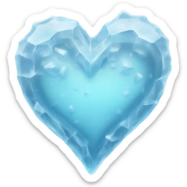 ice heart sticker