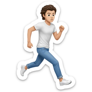 Harry Styles running away  sticker