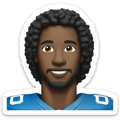 Detroit Lions football player sticker