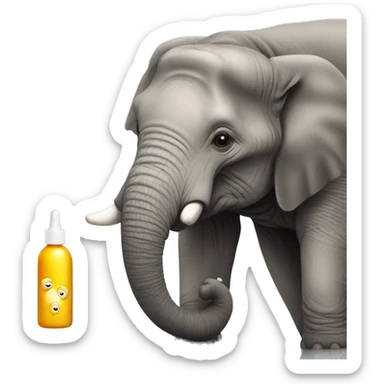 Create a pump out skincare product similar to drunk elephants  sticker