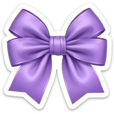 Cute bow light purple  sticker