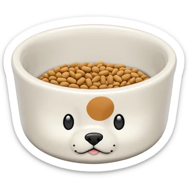 pet food bowl sticker