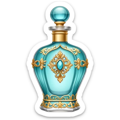 bottle of perfume exquisite large takes all the space sticker