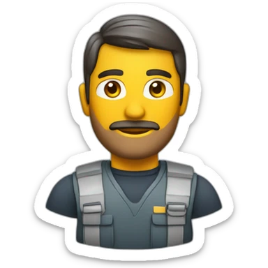 Trabajador vago sticker