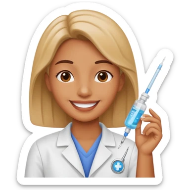 person sharing vaccine sticker