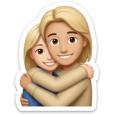 Thanks with hugging  sticker