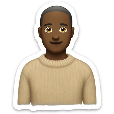 beige sweater sticker