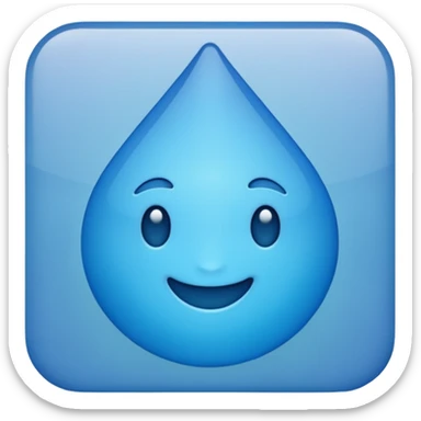 Lirios color azul pastel con degradado azul osciro sticker