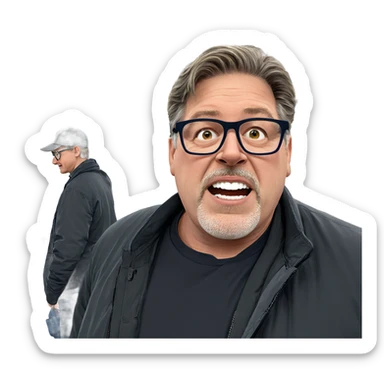 boys at train station vigil sticker