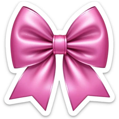very sparkly bow pink sticker